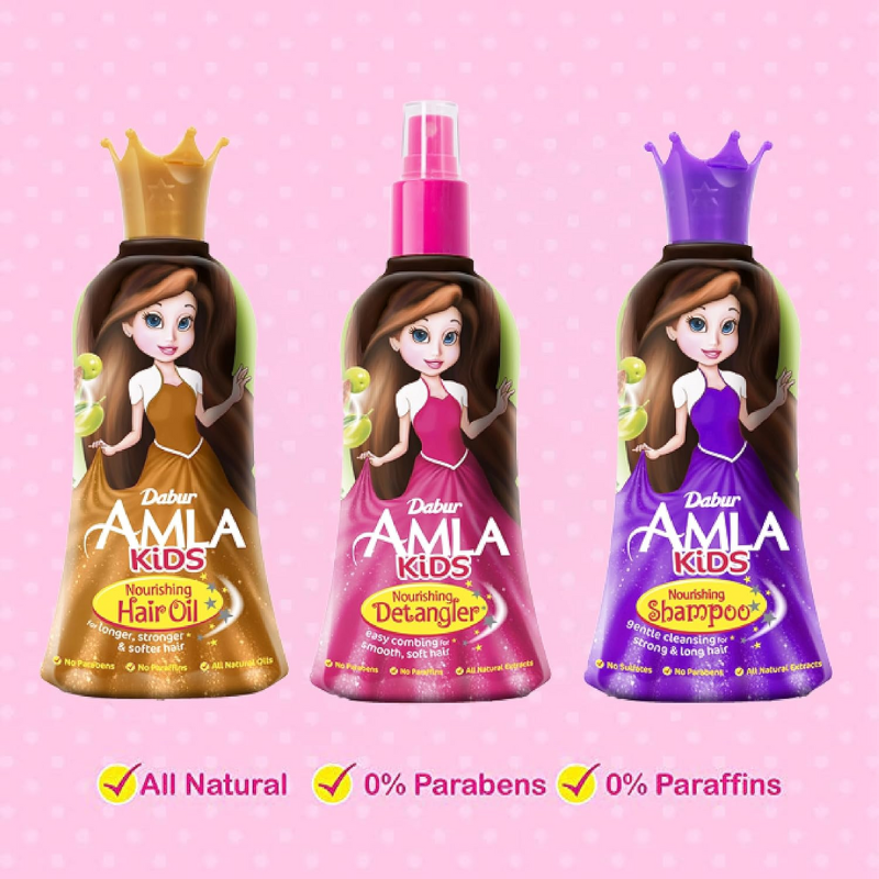 Dabur Amla Detangler Kids Hair Oil 200Ml 7 Dabur Amla Detangler Kids Hair Oil 200Ml - Set Of 3 Pcs