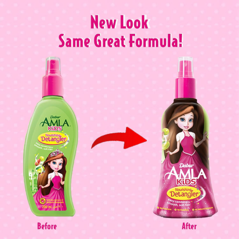 Dabur Amla Detangler Kids Hair Oil 200Ml 3 Dabur Amla Detangler Kids Hair Oil 200Ml - Set Of 3 Pcs