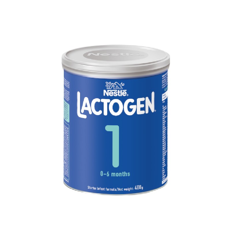 Nestle Lactogen 1, Starter Infant Formula, Instant Formula Milk, 100% Lactose, 0 To 6 Months, 400G - Set Of 3 Pcs