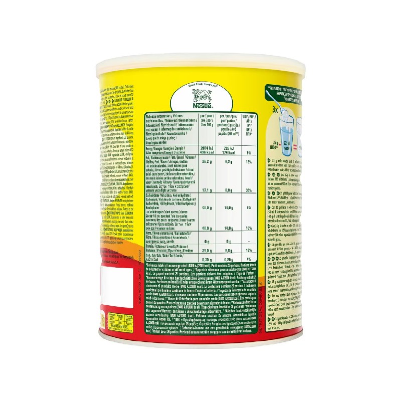 Nestle Nido Milk Powder, Fortified, Rich In Fiber, Immunity - Iron, Zinc, Vitamins A,C &Amp; D 900G Tin