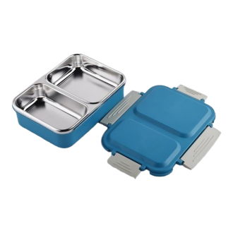 Supermom 2 Partition Lunch Box Plastic Material Leak Proof 573799