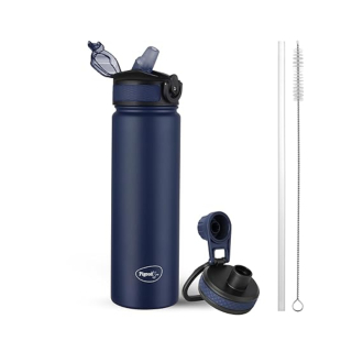 Pigeon Rush Thermos Flask 750ml Blue – Stainless Steel Sipper with Straw, Cleaner & Extra Cap Sap 16259