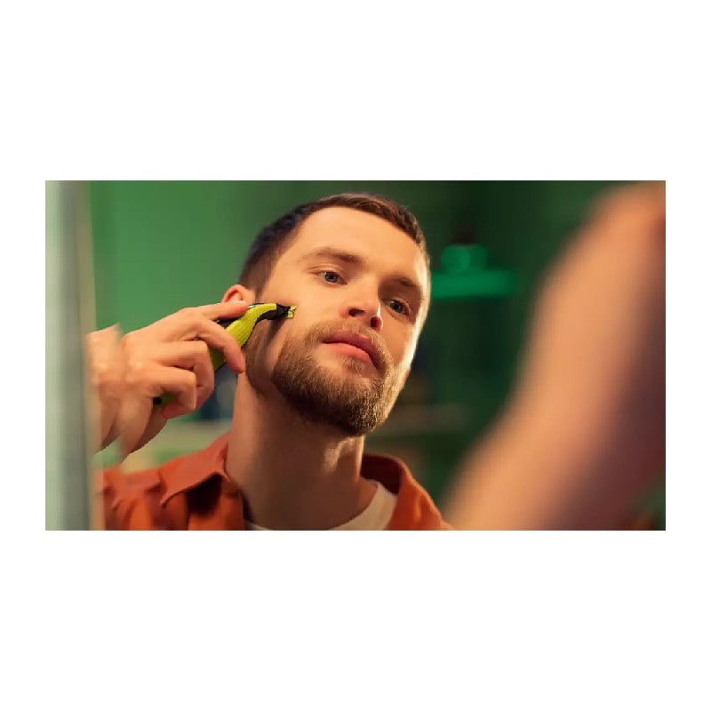 Philips 1 Blade Shaver/Trimmer, Rechargeable, Ni-Mh Battery 8 Hours Recharge With A Usb-A Cable, 45 Mins Runtime, 5 In 1 Adjustable Clip On Comb Qp2724/10