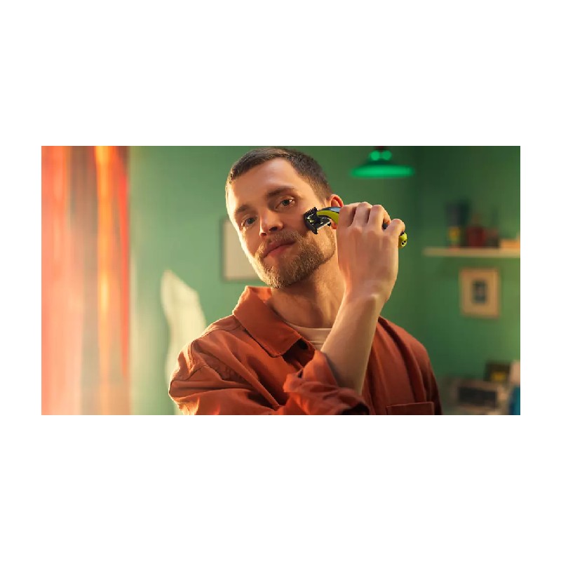 Philips 1 Blade Shaver/Trimmer, Rechargeable, Ni-Mh Battery 8 Hours Recharge With A Usb-A Cable, 45 Mins Runtime, 5 In 1 Adjustable Clip On Comb Qp2724/10