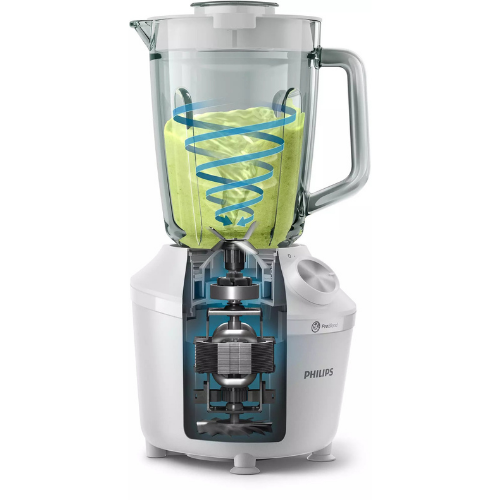Philips Blender 600W 1.25L Glass Jar Hr2291/20