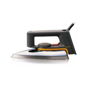 Philips Dry Iron, 1000W, Non Stick, Aluminium Soleplate, 3 Pin Plug, Easy Tempreture Control, 1.9m cord Length HD1172/01