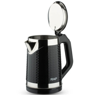 RAF Kettle 2L 2000W Stainless Steel, BPA Free Interior, 360 Swivel Base, LED Indicator Light R.7875