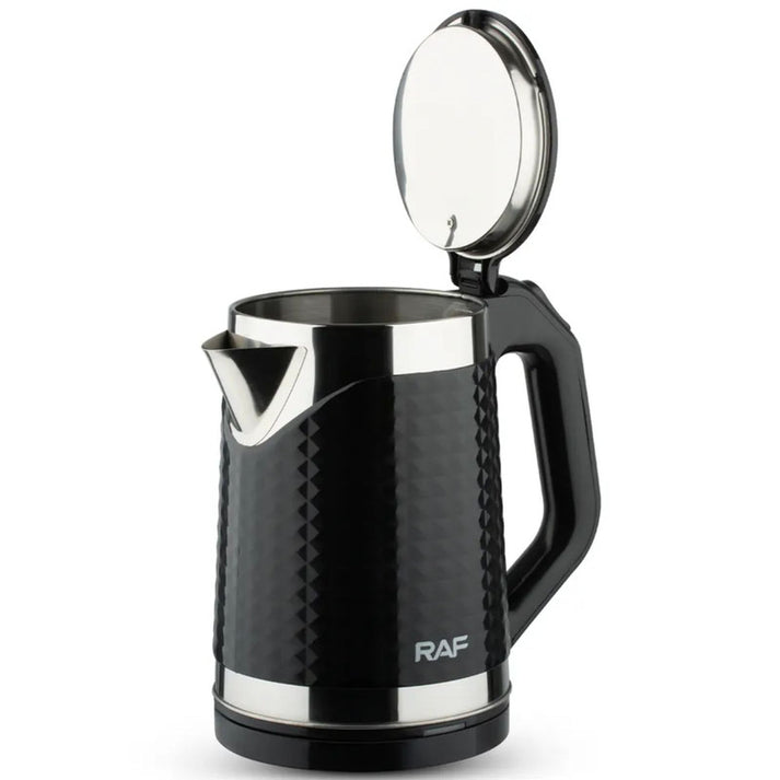 Raf Kettle 2L 2000W Stainless Steel, Bpa Free Interior, 360 Swivel Base, Led Indicator Light R.7875