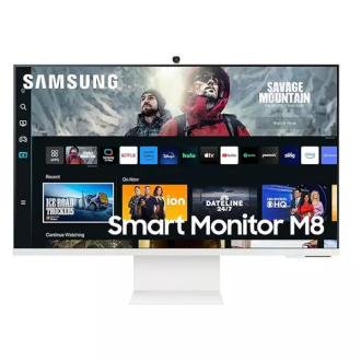Samsung 32" 4K Smart Monitor M8 M80C, Iconic Slim Design, White LS32CM801UMXUE