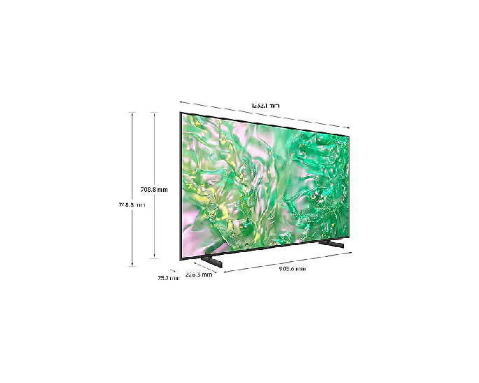 Samsung 55’’ Crystal Uhd 4K, Tizen, Os Smart Tv, Frameless &Amp; Air Slim, Flat Lift Stand, Solar Cell Remote, Dynamic Crystal Color, 4K  Ai Upscaling, Q-Symphony 55Du8000