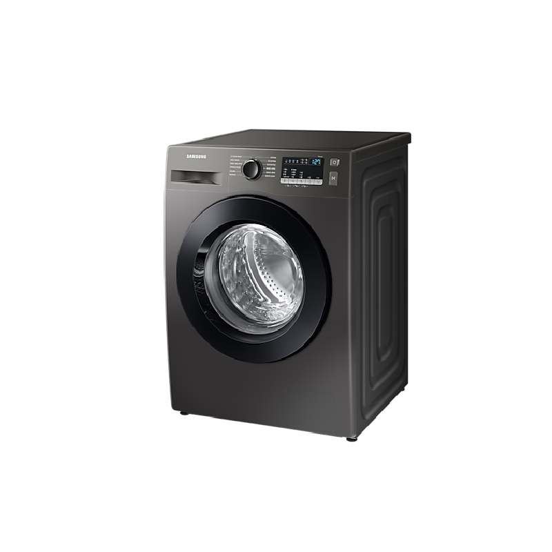 Samsung Washing Machine 7Kg Front Load, Digital Inverter Technology, Diiamond Drum, Quick Wash, Eco Bibble,  Energy Saving, Hygiene Steam, Silver Ww70T4020Cx/Nq