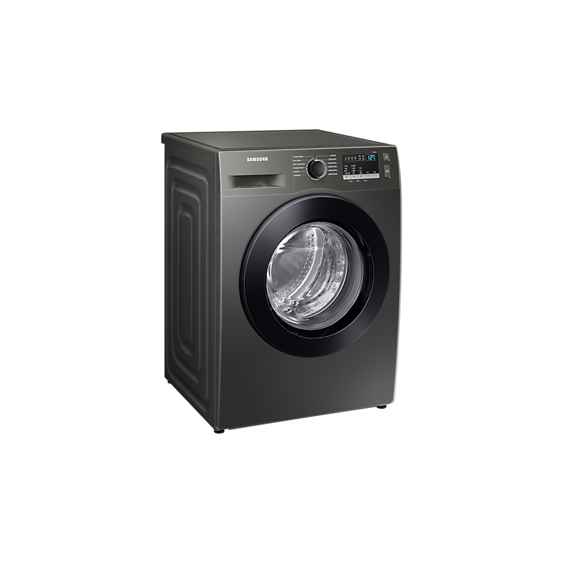 Samsung Washing Machine 7Kg Front Load, Digital Inverter Technology, Diiamond Drum, Quick Wash, Eco Bibble,  Energy Saving, Hygiene Steam, Silver Ww70T4020Cx/Nq