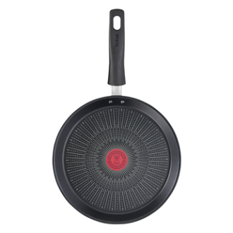 Tefal Unlimited Pancake Pan 25cm Non Electric G2553802 aluminium material heat indicator thermo signal titanium coating made in france