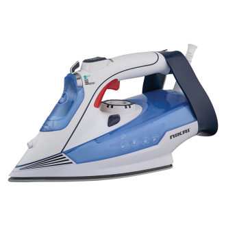 Nikai Steam Iron 320ml Tank Dry and Spray Function 2200w NSI909TSX Temperature Control Nano Ceramic Sole Plate Vertical Steam Function Indicator Light Powerful Burst System
