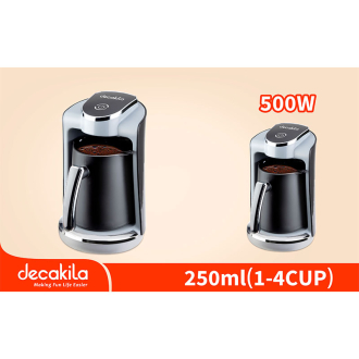 Decakila Coffee Maker 250ml Plastic Jug 4 Cups Capacity 500w Kecf030b power off automatically when boiling built in water level indicator