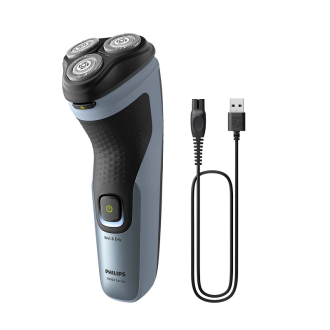 Philips Electric Cordless Shaver, ComfortCut Blades, Anti-Corrosion Shaving System, 3D Floating Heads, Shave Wet & Dry 3000X Series X3063