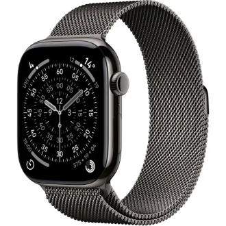 Apple Watch Series 11 46mm Slate Titanium Case GPS + Cellular Slate Milanese Loop