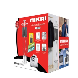 Nikai Garment Steamer 2L Tank Suit Hanger 2000W NGS892AB Overheat Protection 10 Steam Levels Double Aluminum Poles
