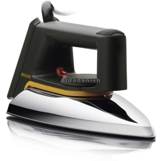 Philips Dry Iron 1000W with Silver Linished Aluminum Soleplate Temperature Control HD1172