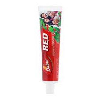 Dabur Toothpaste Fluoride Free, Helps in Bad Breath Treatment, Cavity Protection, Plaque Removal, Power of 13 Potent Ayurvedic Herbs, Red 200g - Set of 3 Pcs