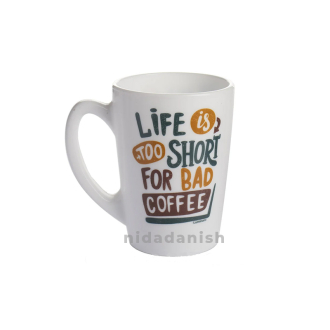 Luminarc Mug 6pcs New Morning Life is Short 32cl P8838