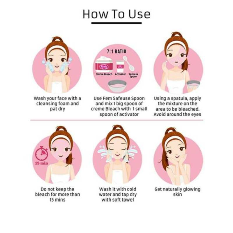 Fem Crème Bleach Saffron &Amp; Milk 64G Fcmsm64G - Set Of 3 Pcs 5 Fem Crème Bleach Saffron &Amp; Milk 64G Fcmsm64G - Set Of 3 Pcs