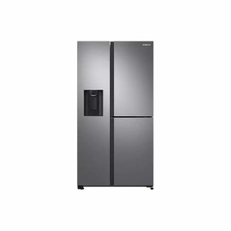 Samsung Refrigerator 602L with Sleek & Seamless Design, Side By Side, Digital Inverter, SpaceMax, FlexZone, Metal Cooling, Slim Indoor IceMaker, Silver RS65R5691M9