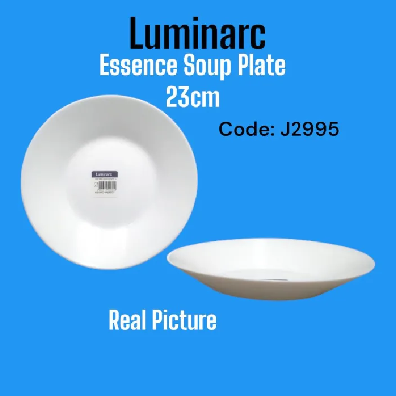 Luminarc Essence Soup Plate 23Cm White J2995 (Pack Of 6Pcs) 2 Luminarc Essence Soup Plate 23Cm White J2995 (Pack Of 6Pcs)