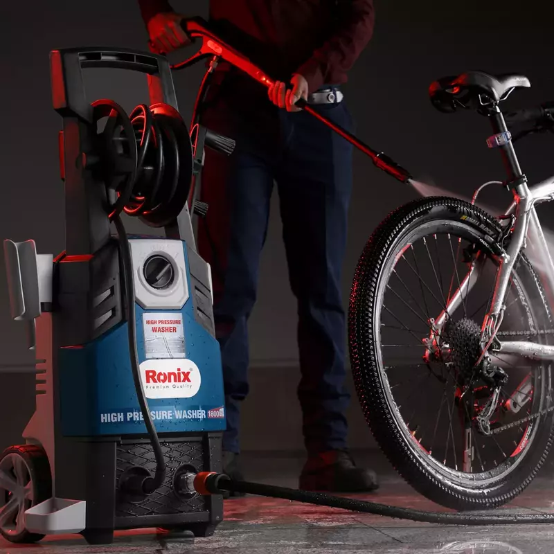 Ronix High Pressure Washer Complete Set Induction Motor Professional Power Tools 1800W 140Bar 220V 1600W Rp-0140 5 Ronix High Pressure Washer Complete Set Induction Motor Professional Power Tools 1800W 140Bar 220V 1600W Rp-0140