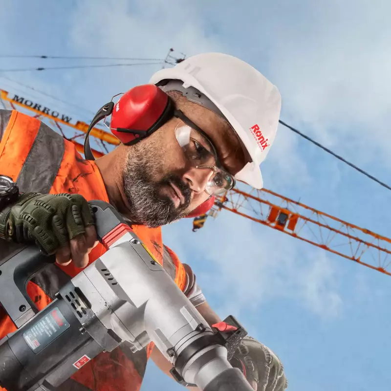 Ronix Safety Helmet-White-Abs Rh-9092 3 Ronix Safety Helmet-White-Abs Rh-9092