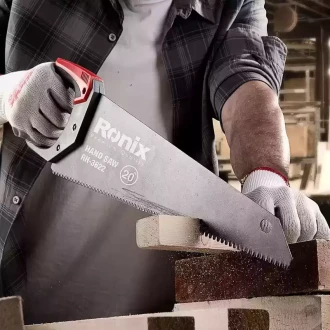 RONIX Hand Saws | Sharp Tooth Technology, Ergonomic TPR Handle, Induction-Hardened Teeth | Ideal for Wood & Plastic Cutting | Rust-Resistant Coating | Professional-Grade Durability & Precision 20" RH-3622
