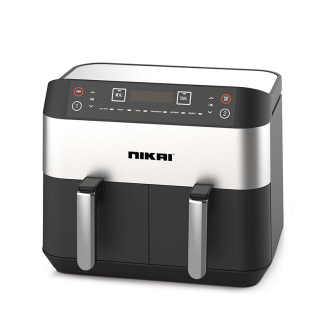 Nikai Airfryer 4lx2 Digital Double Decker 2460w NAF282dX Detachable Frying Control Basket Digital Screen With Separate Temperature Settings