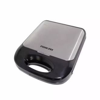 Nikai Sandwich Toaster 4 Slice Plate Size 29.5X24Cm 1400W NST925A2 Non Stick Grill Plate Cool Touch Handle With Light Indicator Adjustable Temperature Floating Hinge System