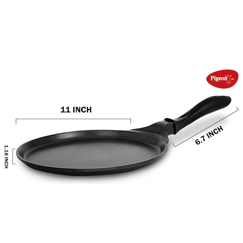 Pigeon Tawa 27Cm Nonstick Flat 280 Wondercast Sap 729 - 3 Layer Anti Peeling Food Safe Nonstick Coating Extra Thick Layer 4 Pigeon Tawa 27Cm Nonstick Flat 280 Wondercast Sap 729 - 3 Layer Anti Peeling Food Safe Nonstick Coating Extra Thick Layer