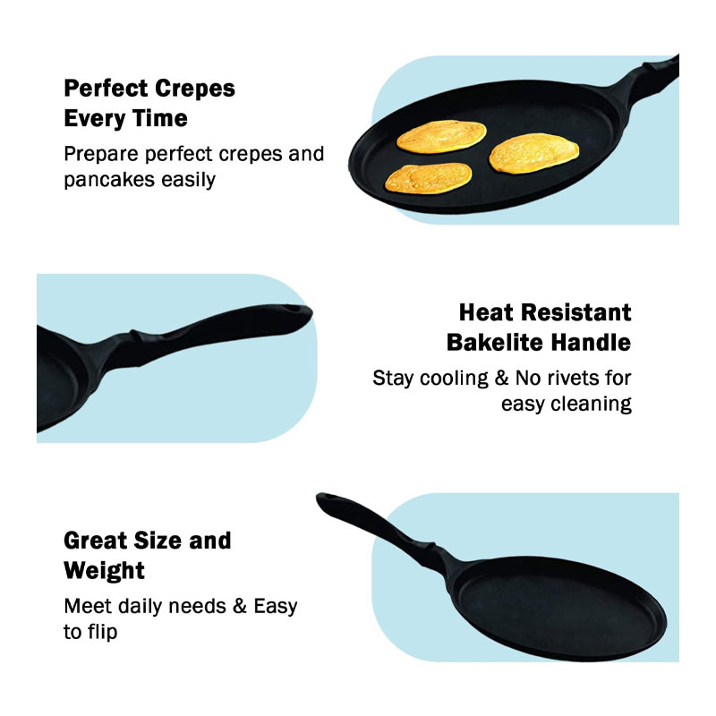 Pigeon Tawa 27Cm Nonstick Flat 280 Wondercast Sap 729 - 3 Layer Anti Peeling Food Safe Nonstick Coating Extra Thick Layer 8 Pigeon Tawa 27Cm Nonstick Flat 280 Wondercast Sap 729 - 3 Layer Anti Peeling Food Safe Nonstick Coating Extra Thick Layer