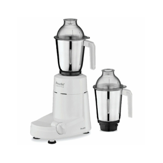 Preethi Chef Pro Mixer Grinder 750W with 2 Stainless Steel Jars, Overload Protector MG128/08