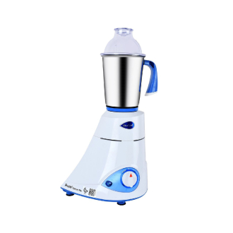 Preethi Blue Leaf Platinum Mixer Grinder 750W with 3 Stainless Steel Jars, 3 Speed & Pulse, Overload Protector, Extractor Filter MG139/09