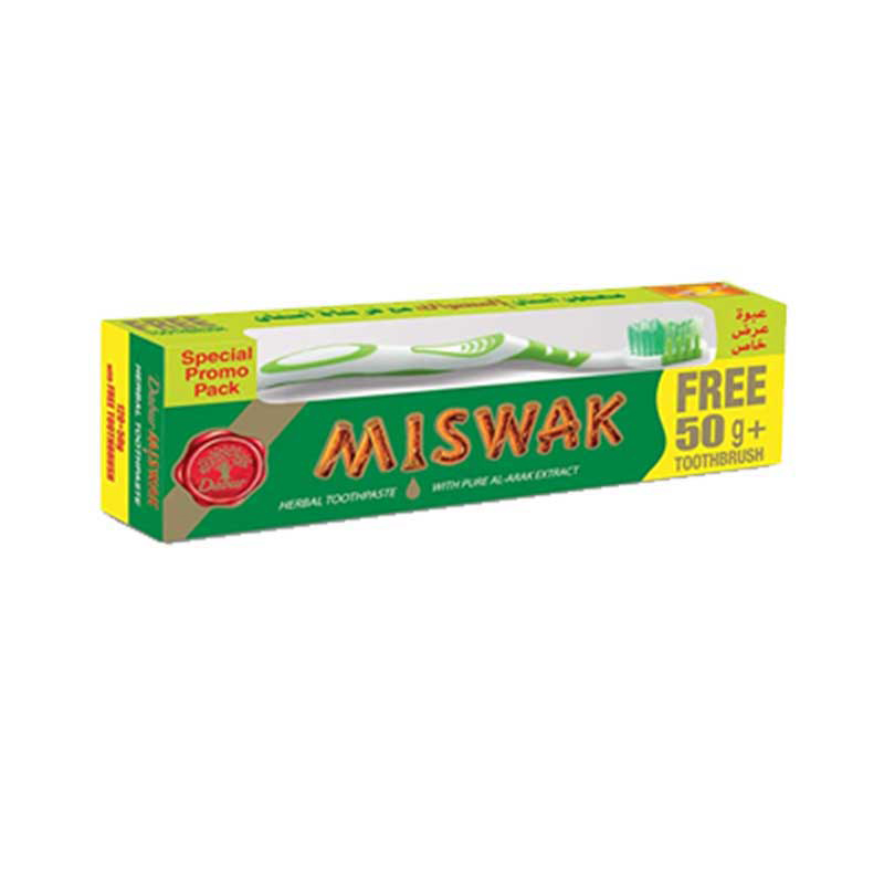 Dabur Miswak Toothpaste 120G+50G Extra 1 Dabur Miswak Toothpaste 120G+50G Extra - Set Of 3 Pcs