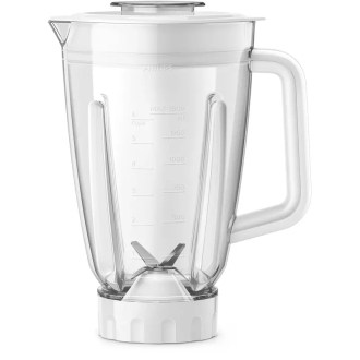 Philips Blender 2L with Max 1.5 L Capacity Jar 800W, Multi Speed Setting + Pulse, with Ice Crush Function 6 Star Serrated Steel Blade HR2224/00