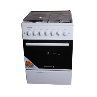 Westpoint Cooker 60x60cm, 2 Gas Burners, 2 Electric Plates with Electric Oven Inox WCER6622E0X