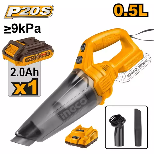 Ingco Lithium-Ion Cordless Vacuum Cleaner Cvli20126 1 Ingco Lithium-Ion Cordless Vacuum Cleaner Cvli20126