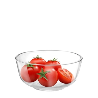 Ocean Assurance Bow 1Pc l 4.5" – Elegant Clear Glass Serving Bowl for Desserts, Salads & Snacks 1P00723