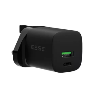 Esse NovaPulse Charger Dual Port PD GaN 30W Black EPD-30WCBK8917