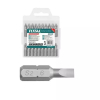 Total Screw Driver Bit Set SL6.0 x 1.0 / 25mm, Magnetic, Nickel Plated 20pcs Set TAC16SL413