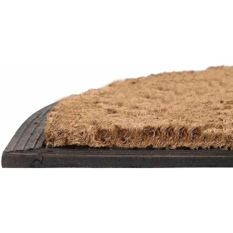 RMH Rubber Backed Coir Brush Mat Semi 22mm Thickness 45x75cm