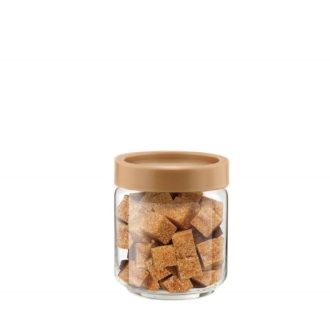 Ocean Pop Jar Stax Brown Lid 500ml 5B02517G9601