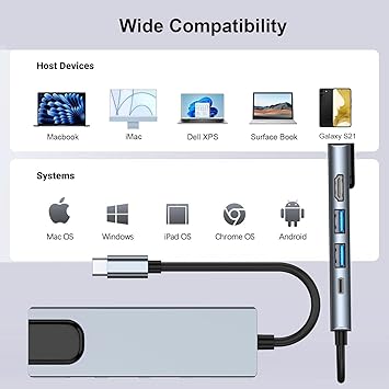 Generic Usb Type C 5 In 1 Usb 3.0 Ports 2, Lan Port 1, Hdmi Port 1, Type C Port 1 Rj45 11 Generic Usb Type C 5 In 1 Usb 3.0 Ports 2, Lan Port 1, Hdmi Port 1, Type C Port 1 Rj45