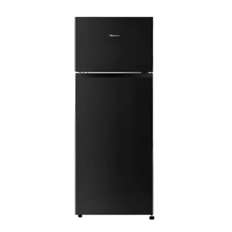 Hisense Refrigerator 205L Double Door, Top Freezer, Black RT1N205NEBN