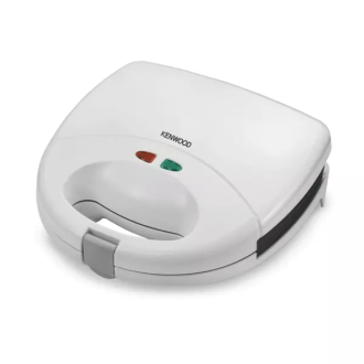 Kenwood Sandwich Toaster 2 Slice 2 in 1 Grill and Sandwich 750w Smp01.A0wh - Nonstick Grill Plates Cool Touch Handle Detachable Plates Light Indicator