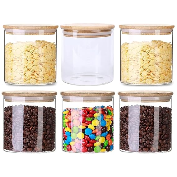 Generic Glass Jar Round With Wooden Lid 10X10Cm – Elegant Storage Container For Kitchen &Amp; Home R1010(1-8) 2 Generic Glass Jar Round With Wooden Lid 10X10Cm – Elegant Storage Container For Kitchen &Amp; Home R1010(1-8)